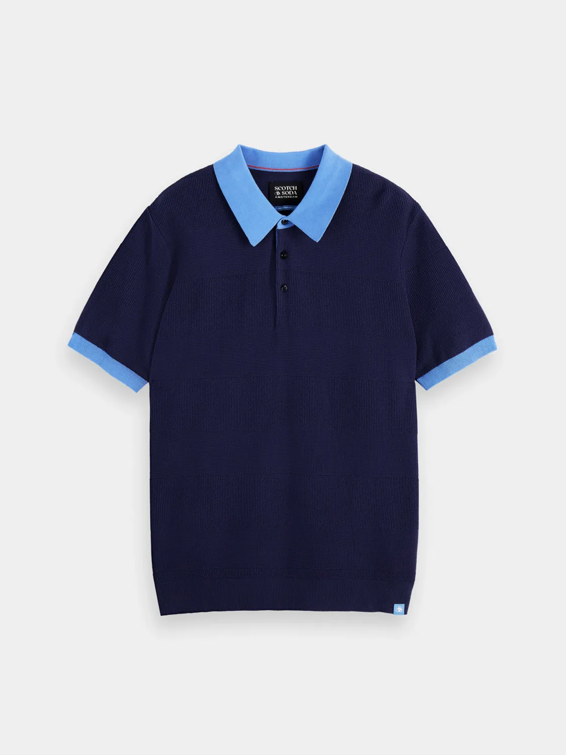 Knitted tonal polo sold by Scotch & Soda product image thumbnail 2