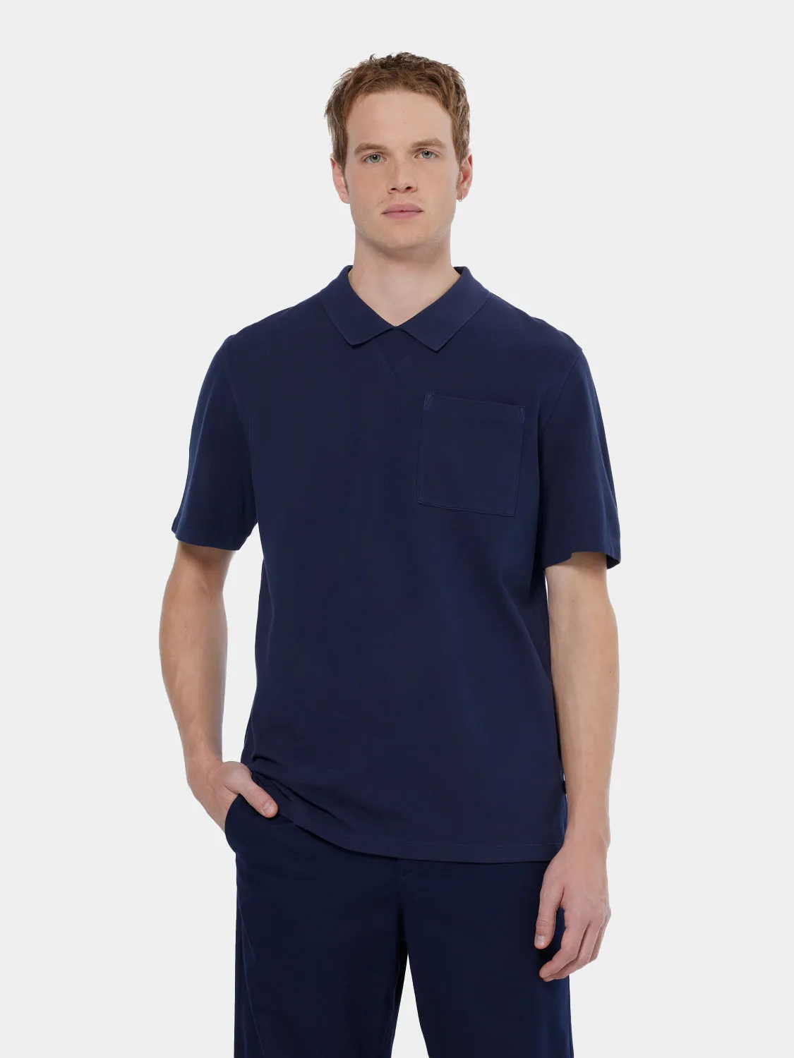 Garment-dyed polo sold by Scotch & Soda