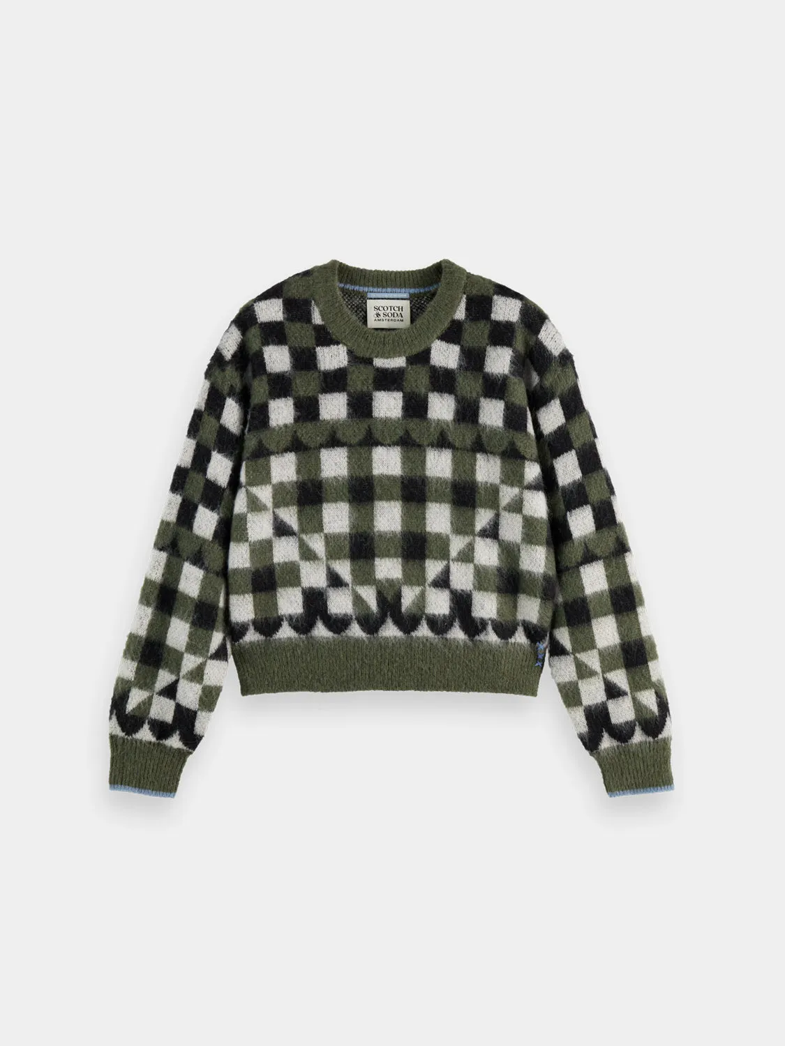 Fuzzy jacquard pullover sold by Scotch & Soda product image thumbnail 2