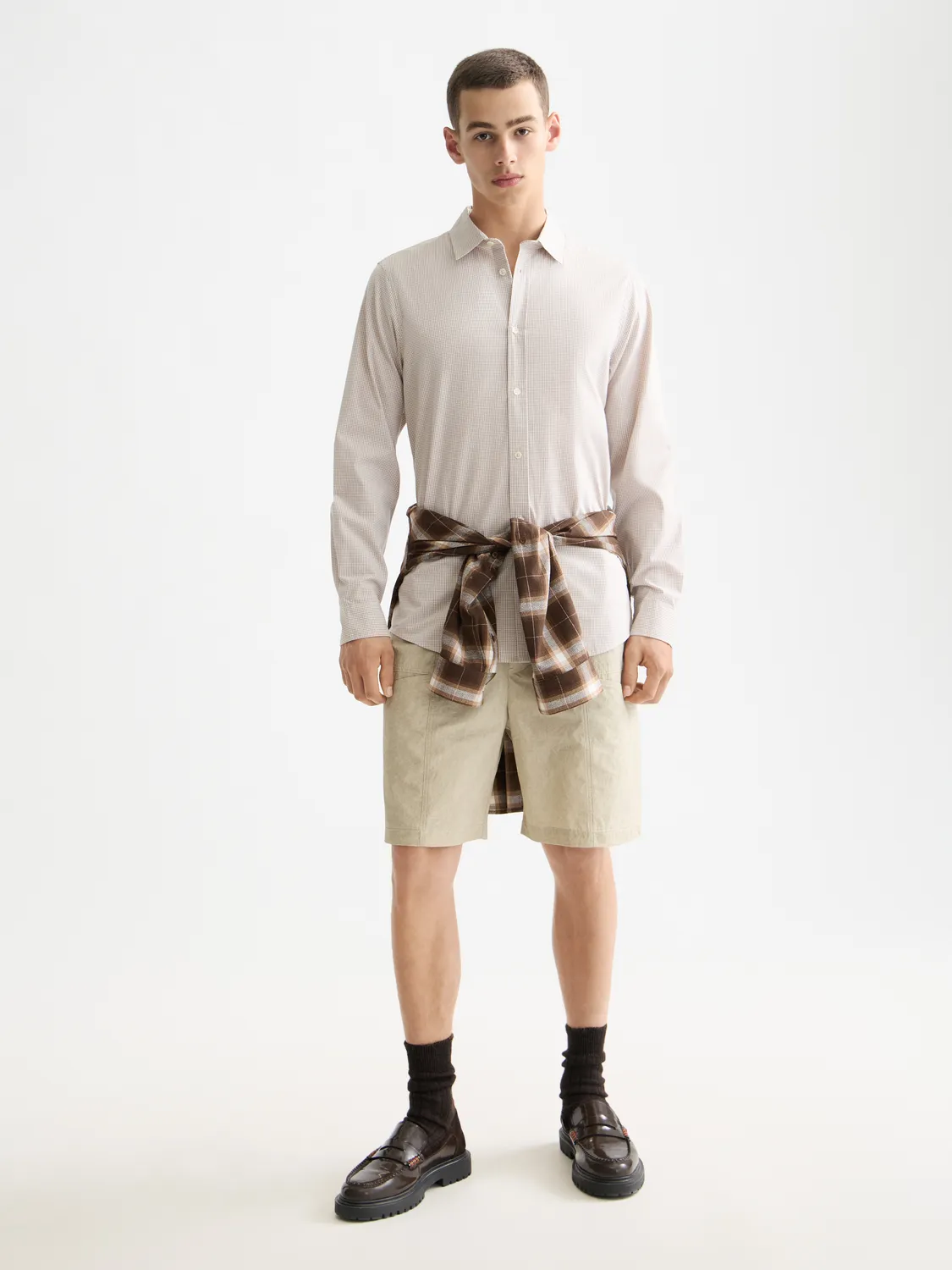 Check poplin shirt sold by Scotch & Soda product image thumbnail 4