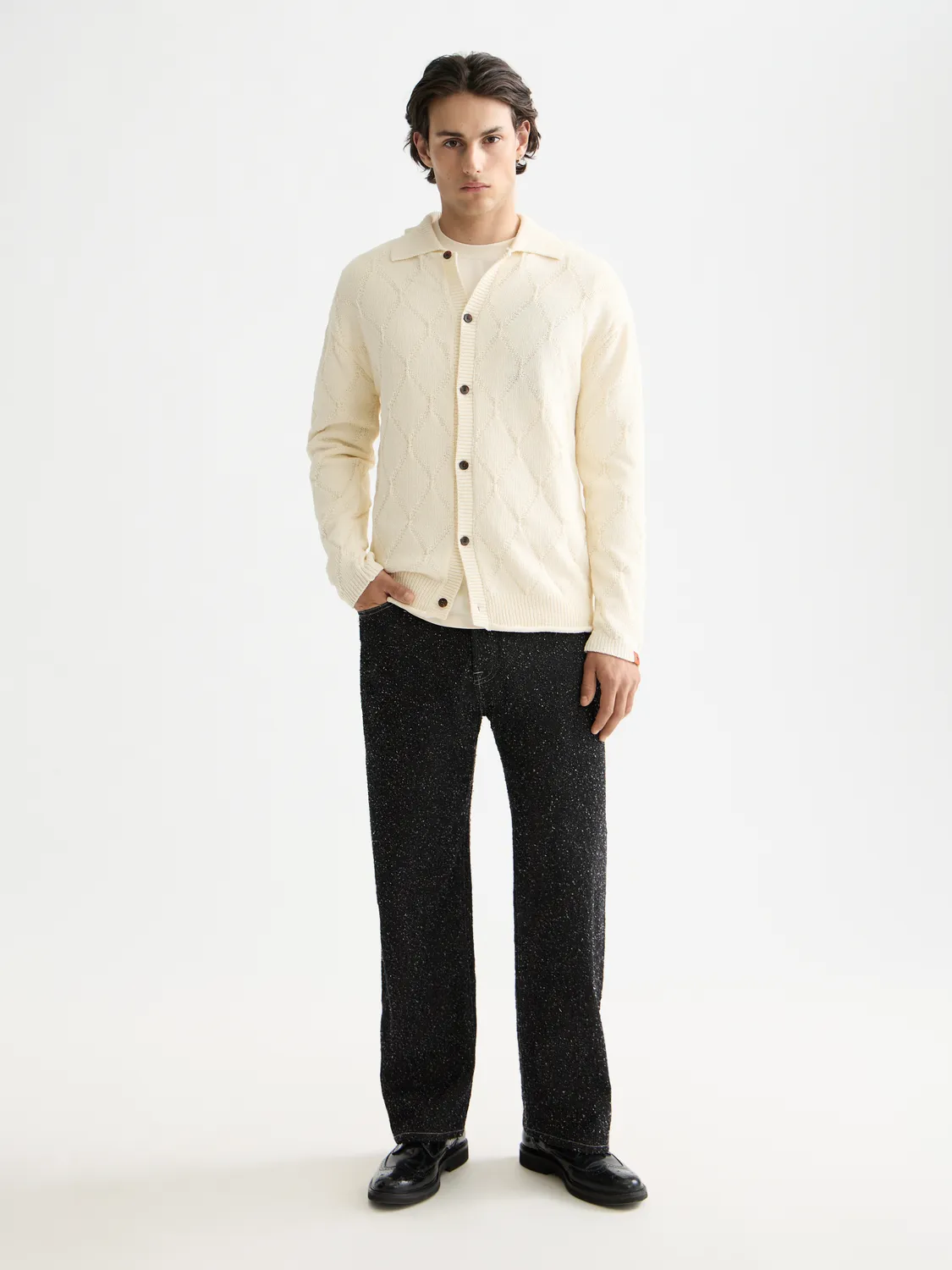 Knitted long-sleeved shirt sold by Scotch & Soda product image thumbnail 4