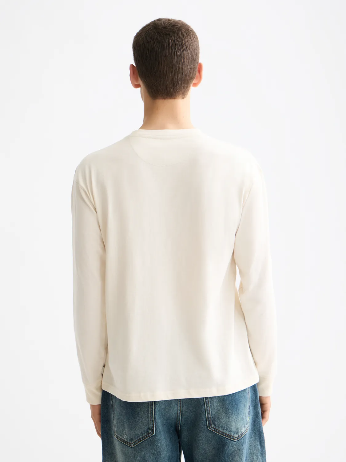 Logo long sleeved t-shirt sold by Scotch & Soda product image thumbnail 3