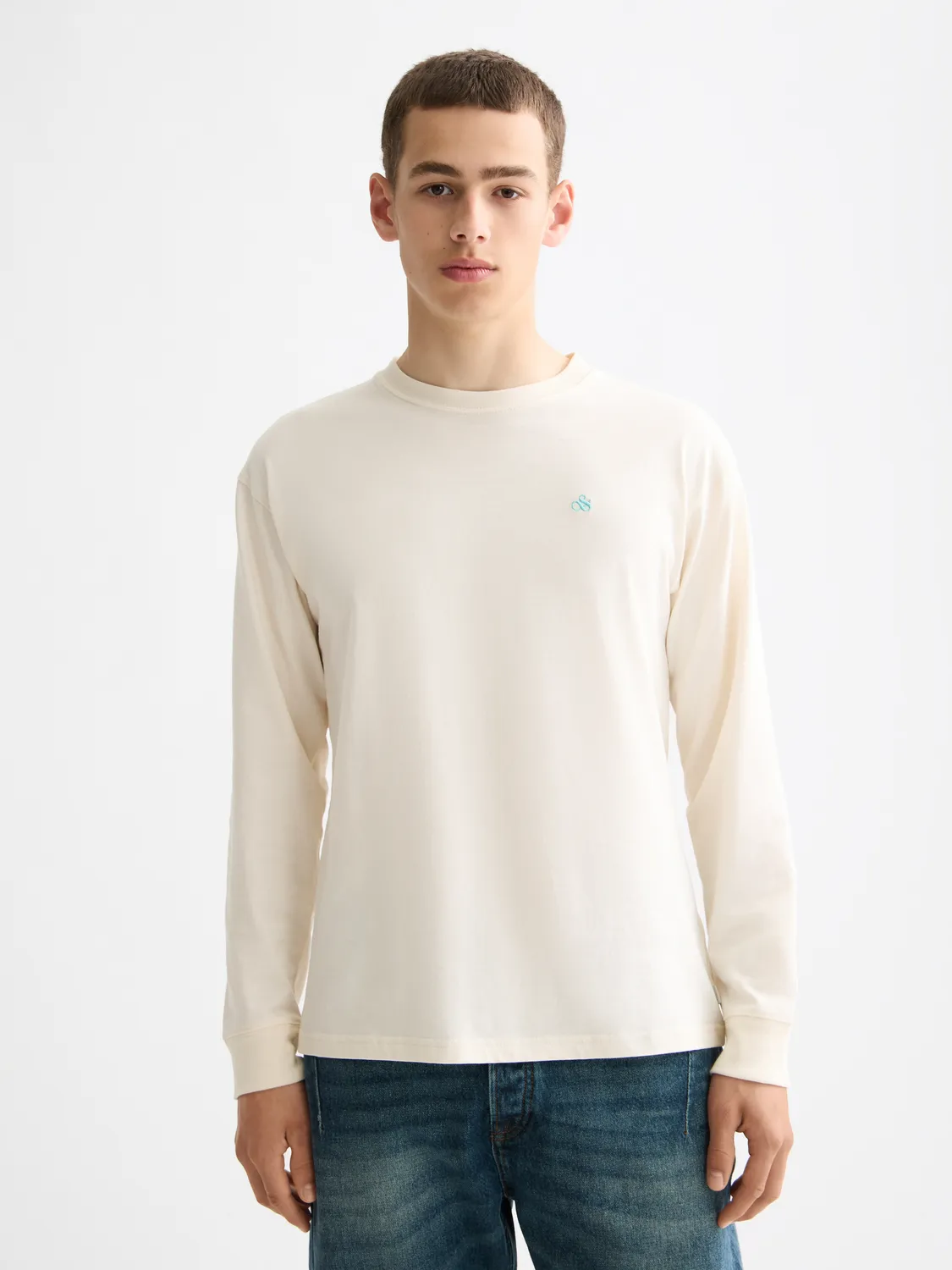 Logo long sleeved t-shirt sold by Scotch & Soda