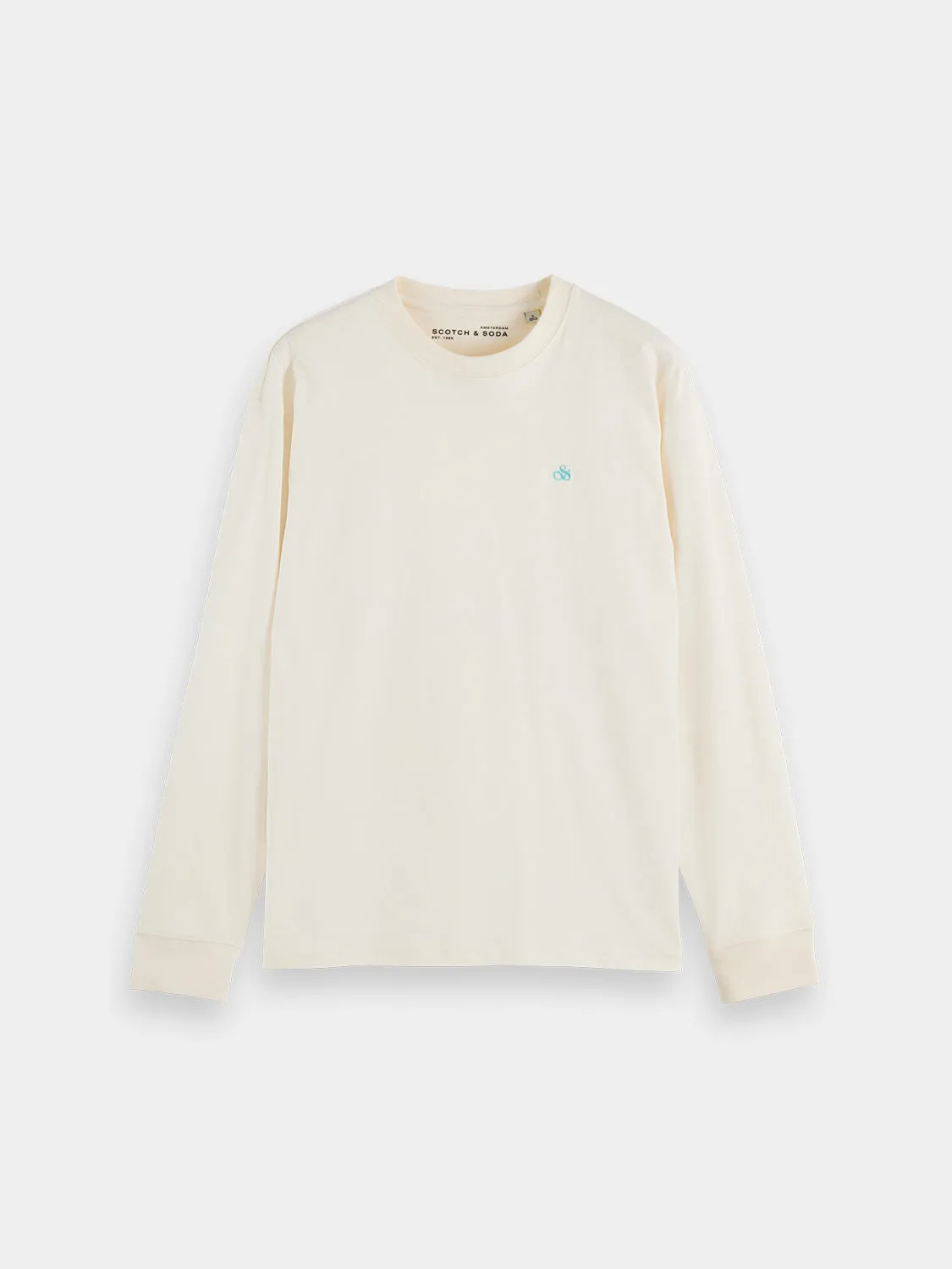 Logo long sleeved t-shirt sold by Scotch & Soda product image thumbnail 2