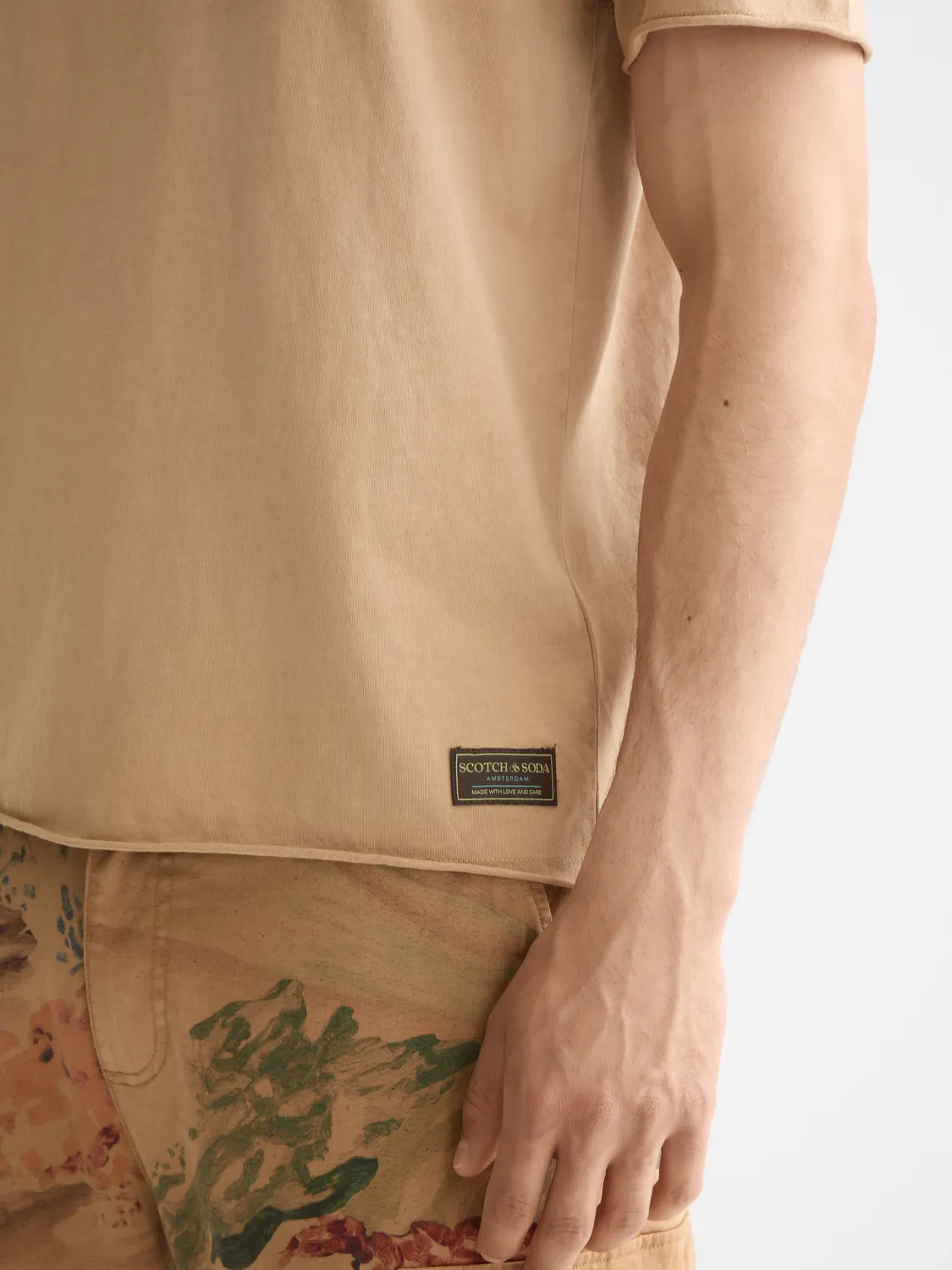 Raw edge t-shirt sold by Scotch & Soda product image thumbnail 5