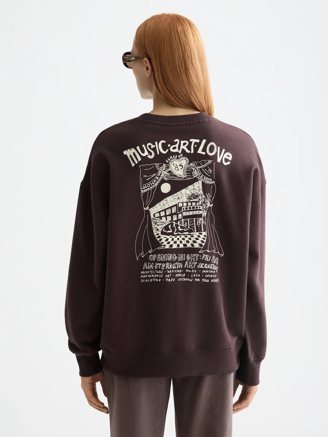 Artwork oversized sweatshirt sold by Scotch & Soda product image thumbnail 3