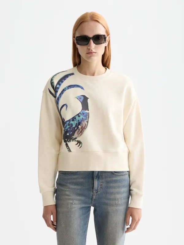 Washed artwork sweatshirt made by Scotch & Soda