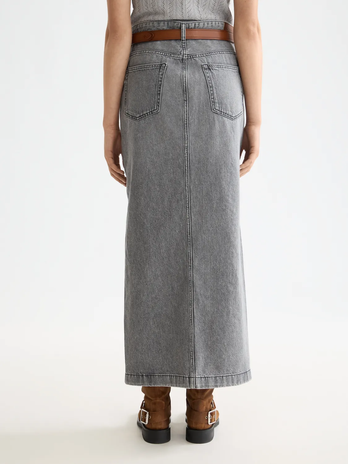 Denim maxi skirt sold by Scotch & Soda product image thumbnail 3