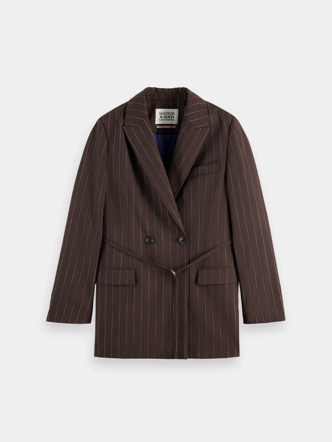 Lurex pinstripe blazer sold by Scotch & Soda product image thumbnail 2