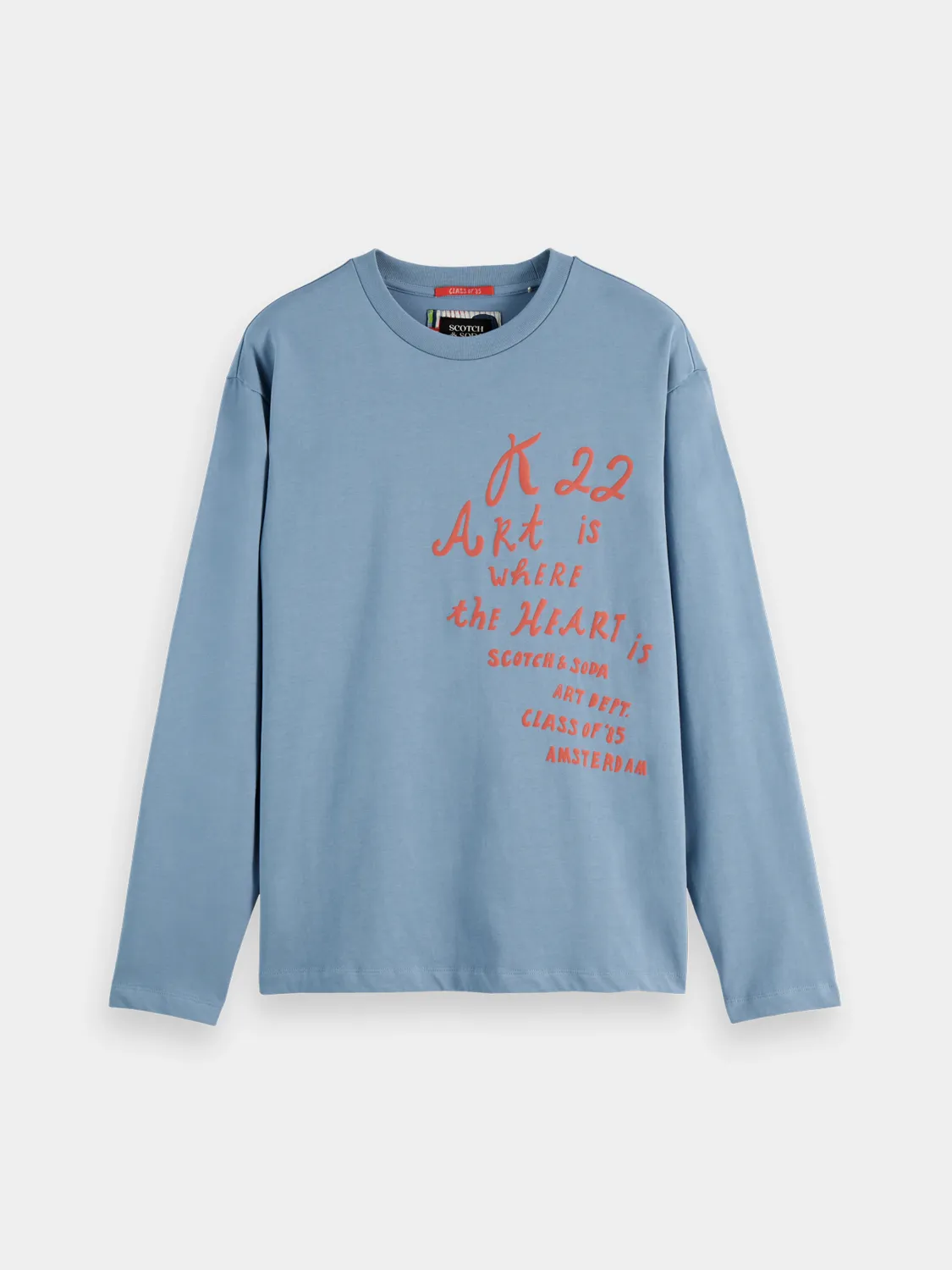 Long-sleeved artwork t-shirt sold by Scotch & Soda product image thumbnail 2