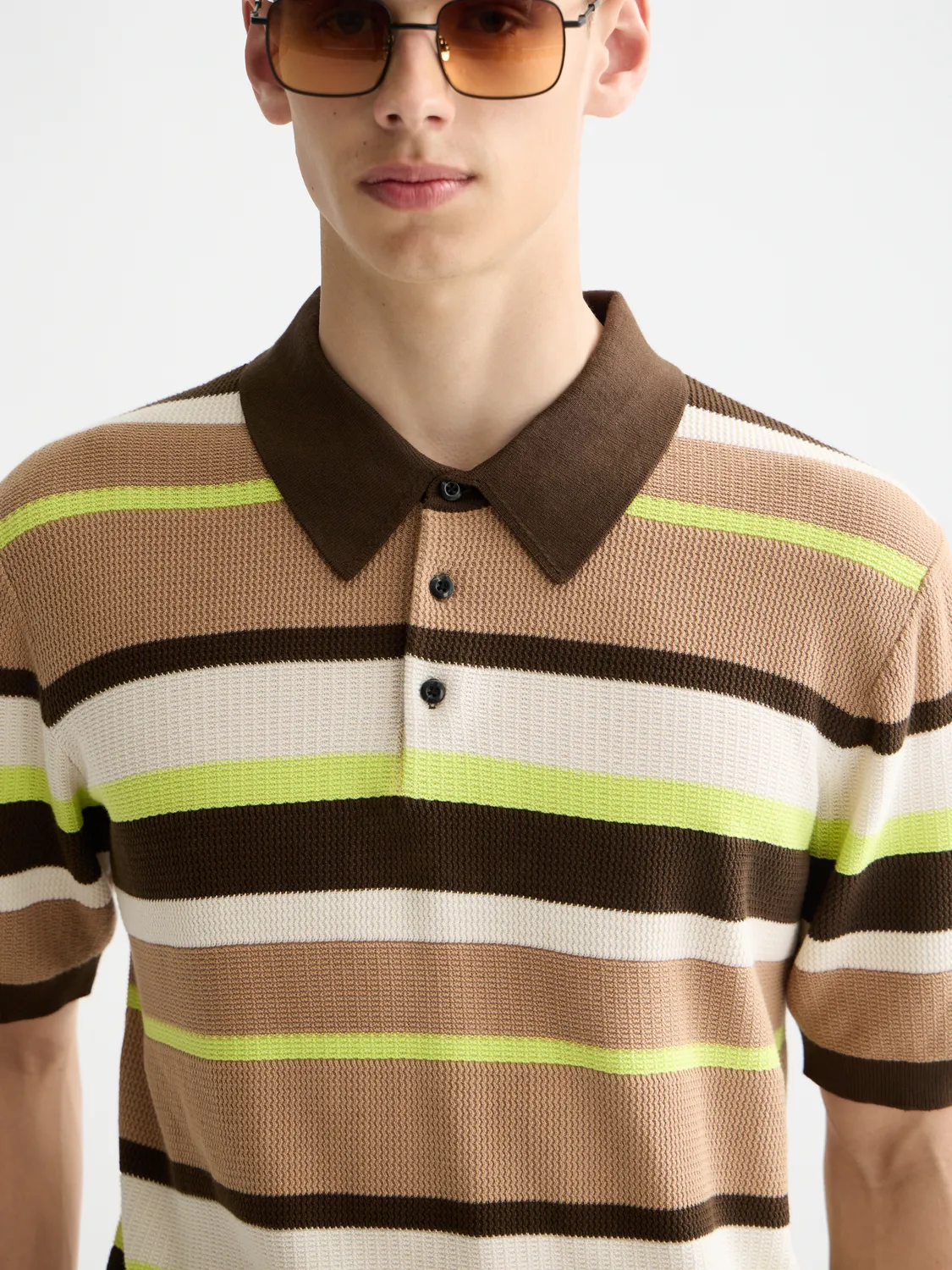 Knitted striped polo sold by Scotch & Soda product image thumbnail 5