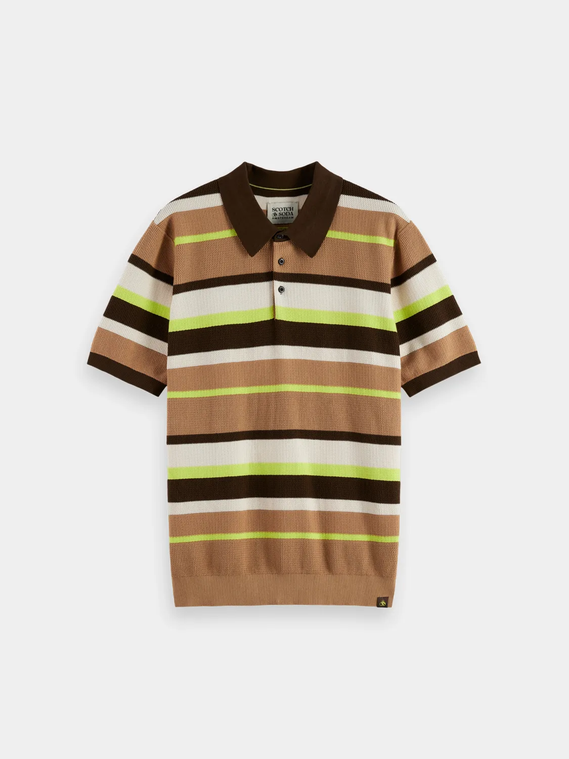 Knitted striped polo sold by Scotch & Soda product image thumbnail 2