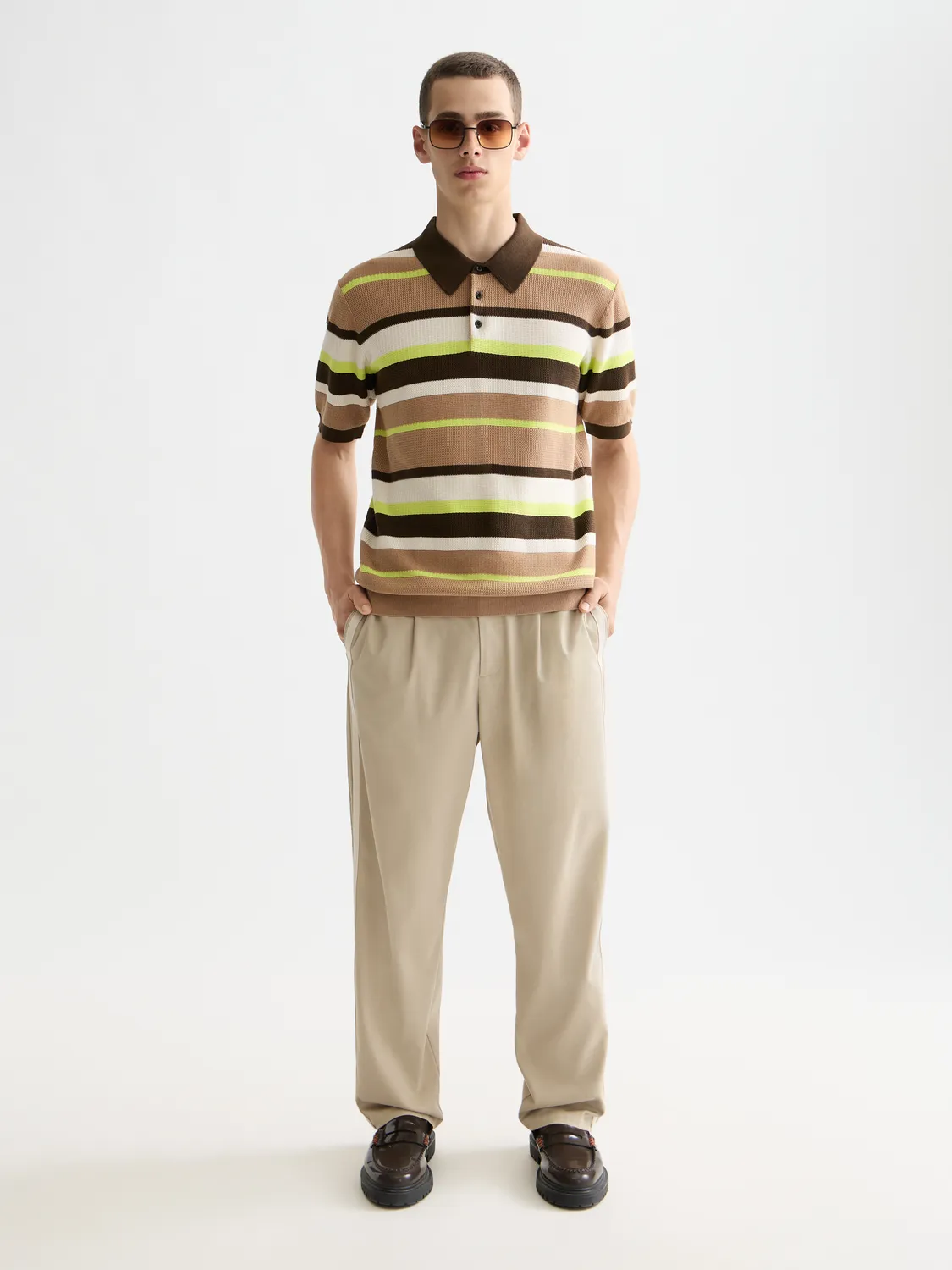 Knitted striped polo sold by Scotch & Soda product image thumbnail 4