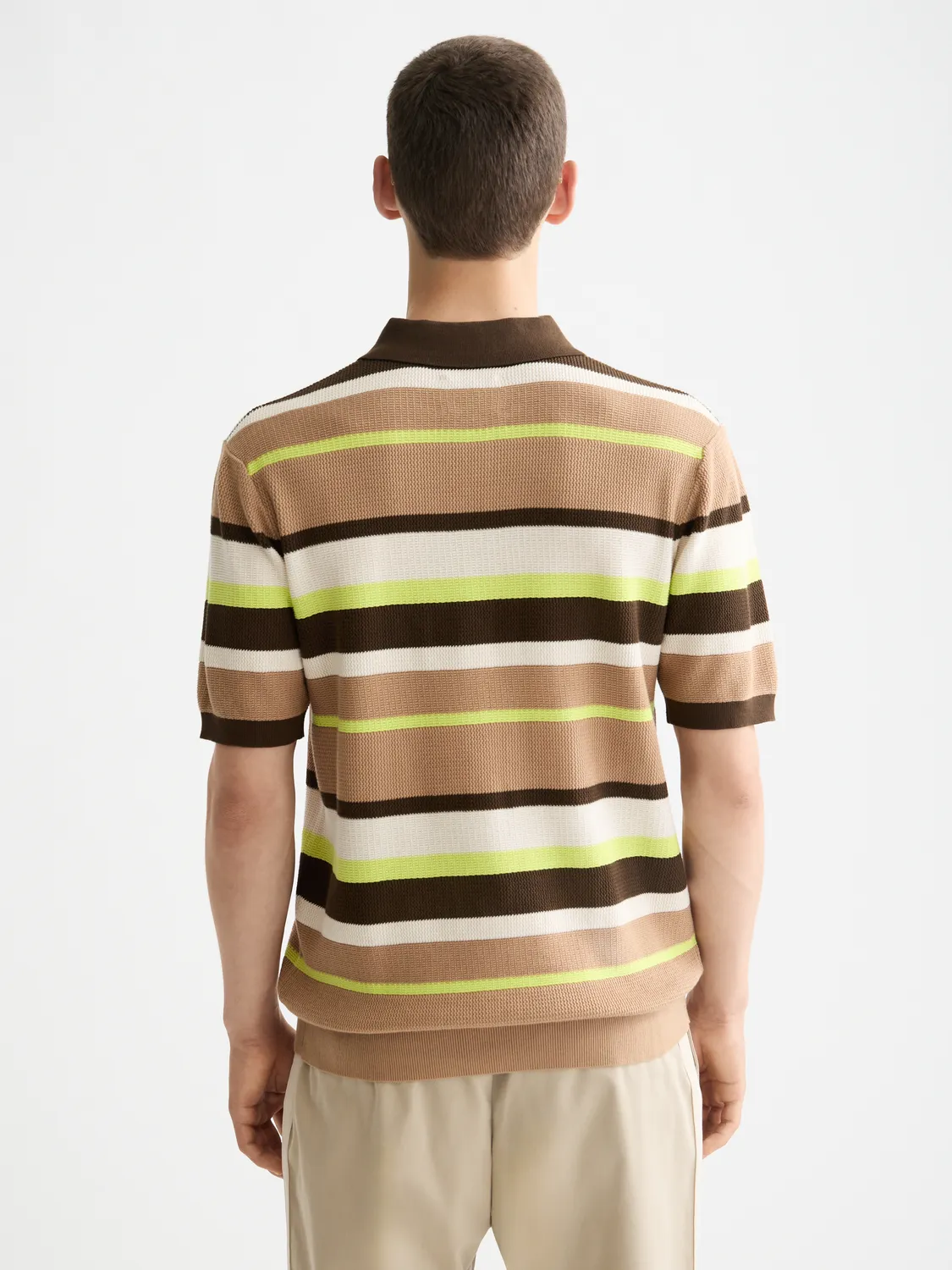 Knitted striped polo sold by Scotch & Soda product image thumbnail 3