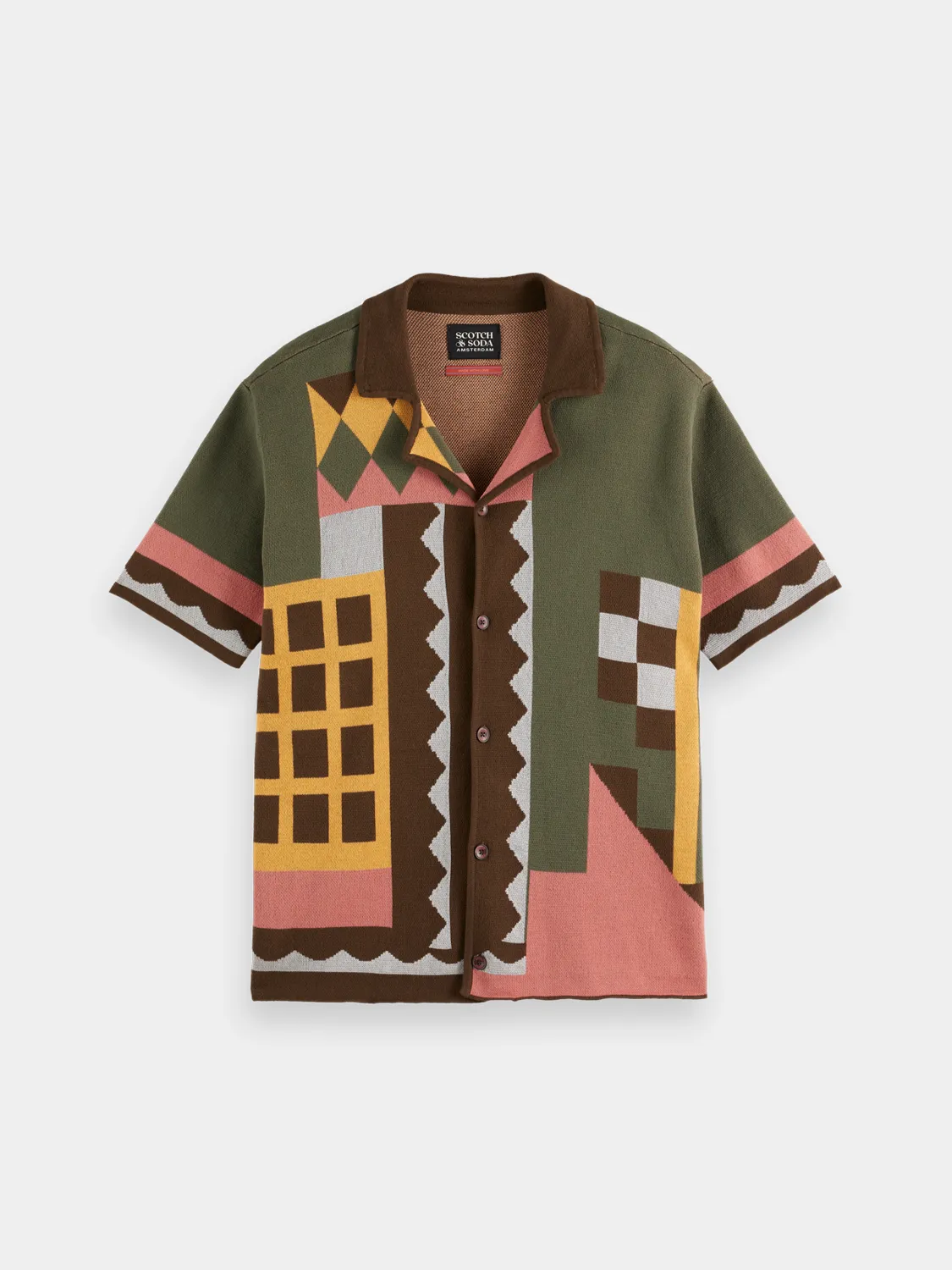 Knitted short-sleeved shirt sold by Scotch & Soda product image thumbnail 2
