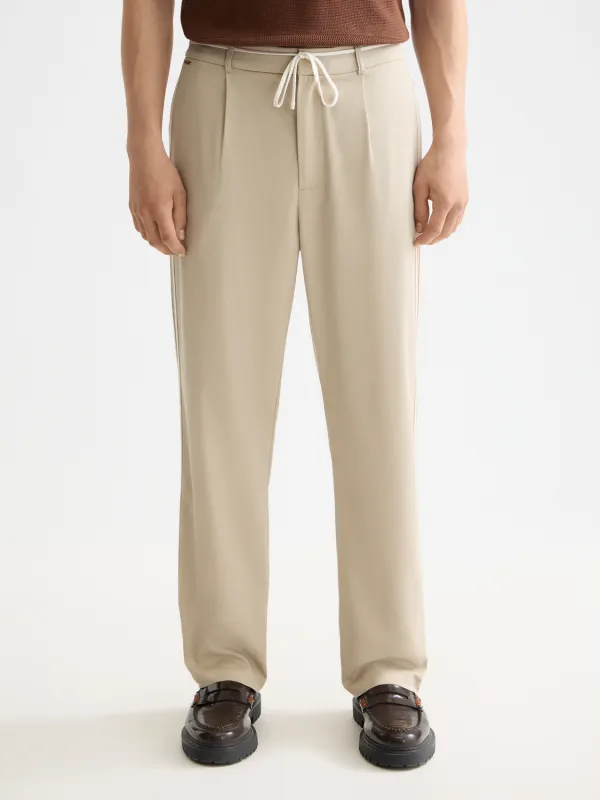 Pleated straight-fit jogger made by Scotch & Soda