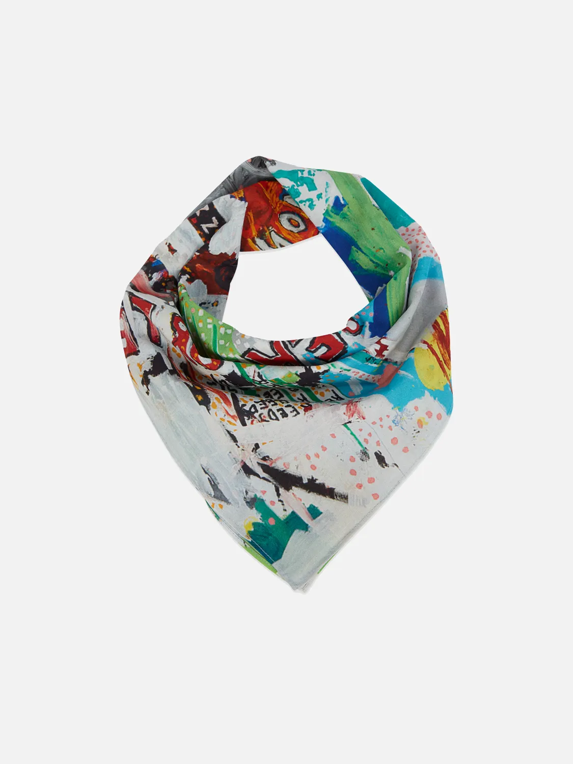 S&S x Basquiat printed bandana sold by Scotch & Soda