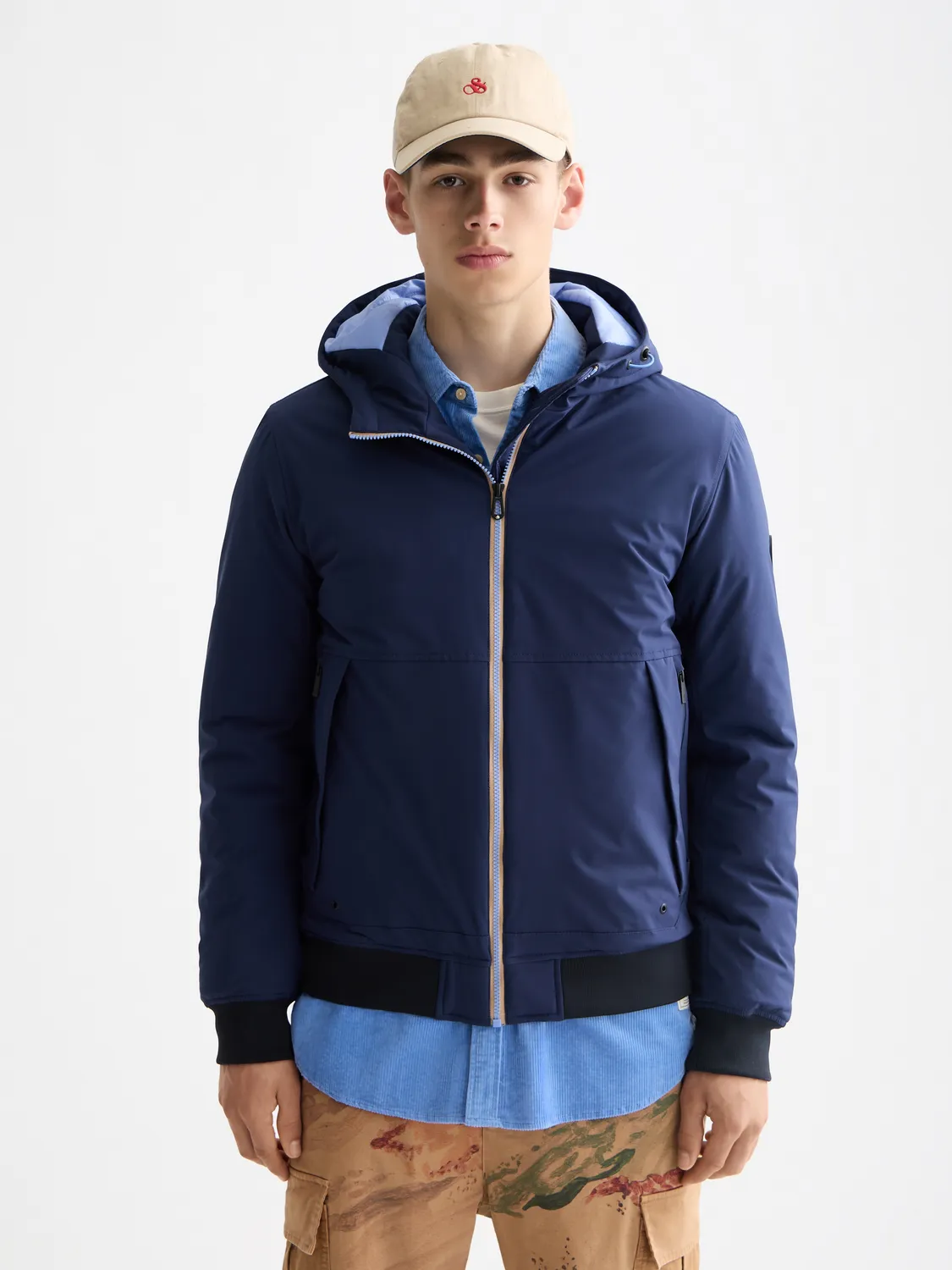 Hooded softshell jacket sold by Scotch & Soda