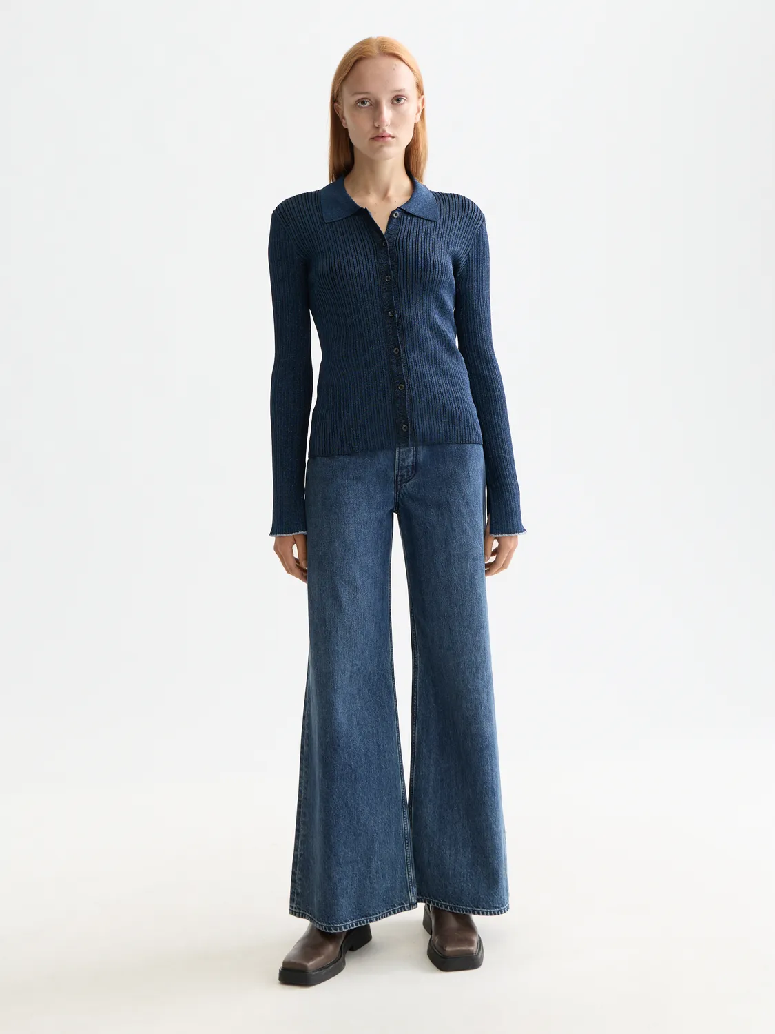 Metallic fitted button-up top sold by Scotch & Soda product image thumbnail 4
