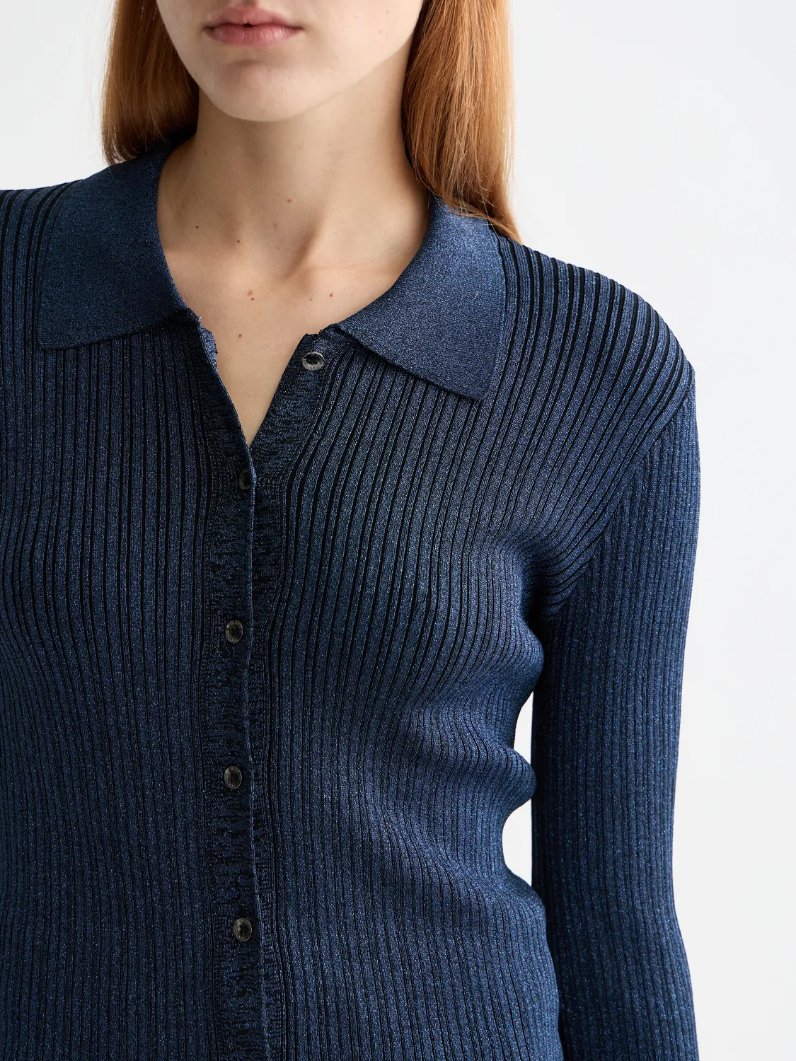 Metallic fitted button-up top sold by Scotch & Soda product image thumbnail 5