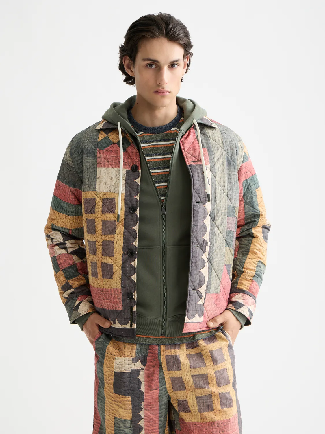 Patchwork overshirt sold by Scotch & Soda