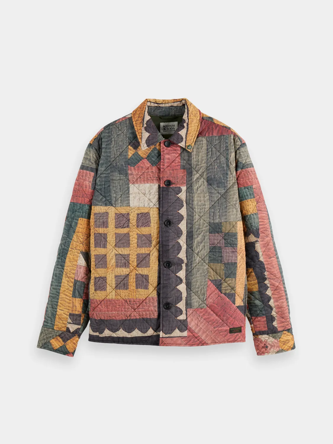 Patchwork overshirt sold by Scotch & Soda product image thumbnail 2