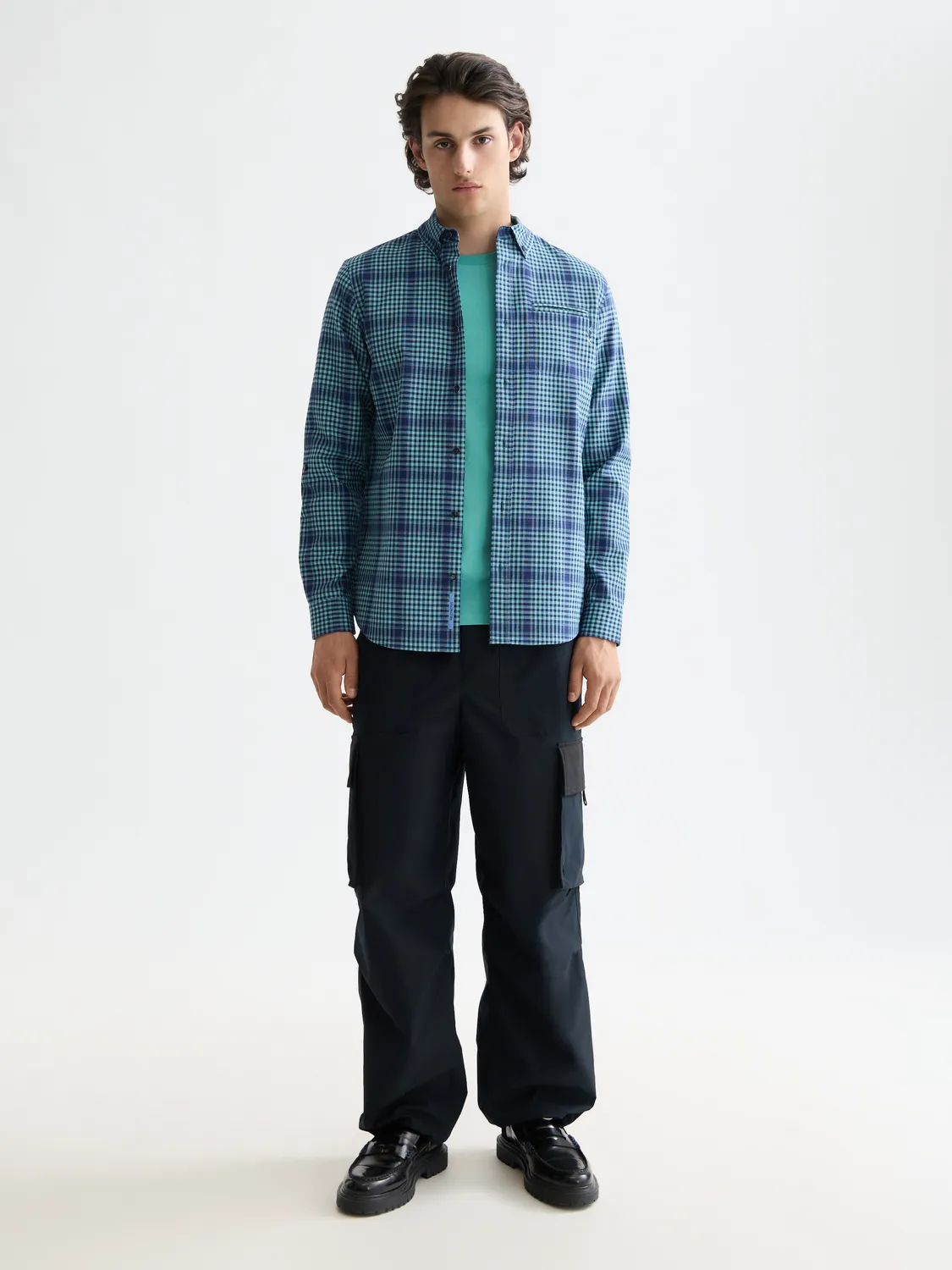Shadow check double face shirt sold by Scotch & Soda product image thumbnail 4