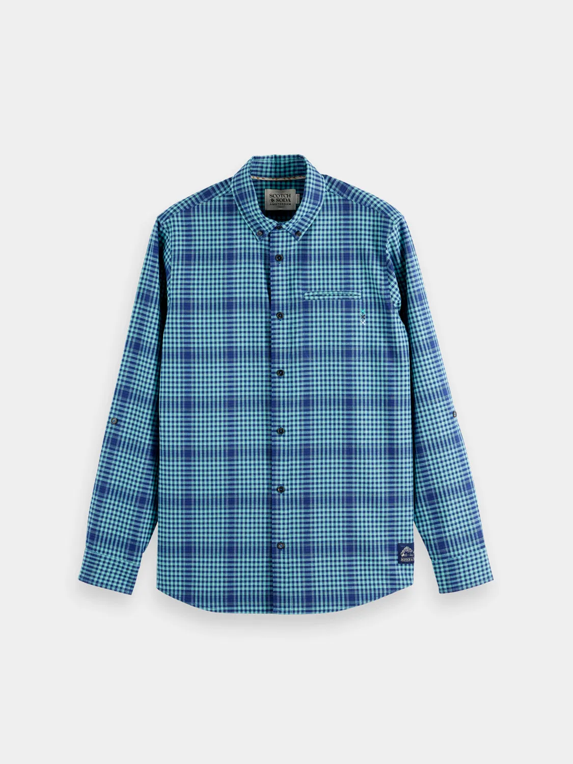 Shadow check double face shirt sold by Scotch & Soda product image thumbnail 2