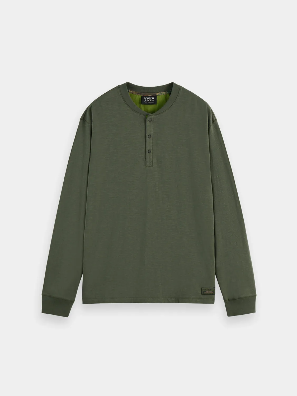 Slub Henley t-shirt sold by Scotch & Soda product image thumbnail 2