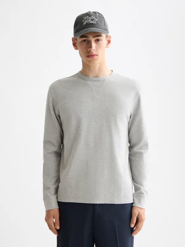 Waffle long-sleeved t-shirt made by Scotch & Soda