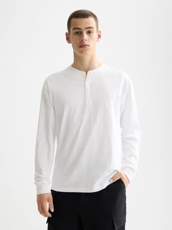 Slub Henley t-shirt made by Scotch & Soda