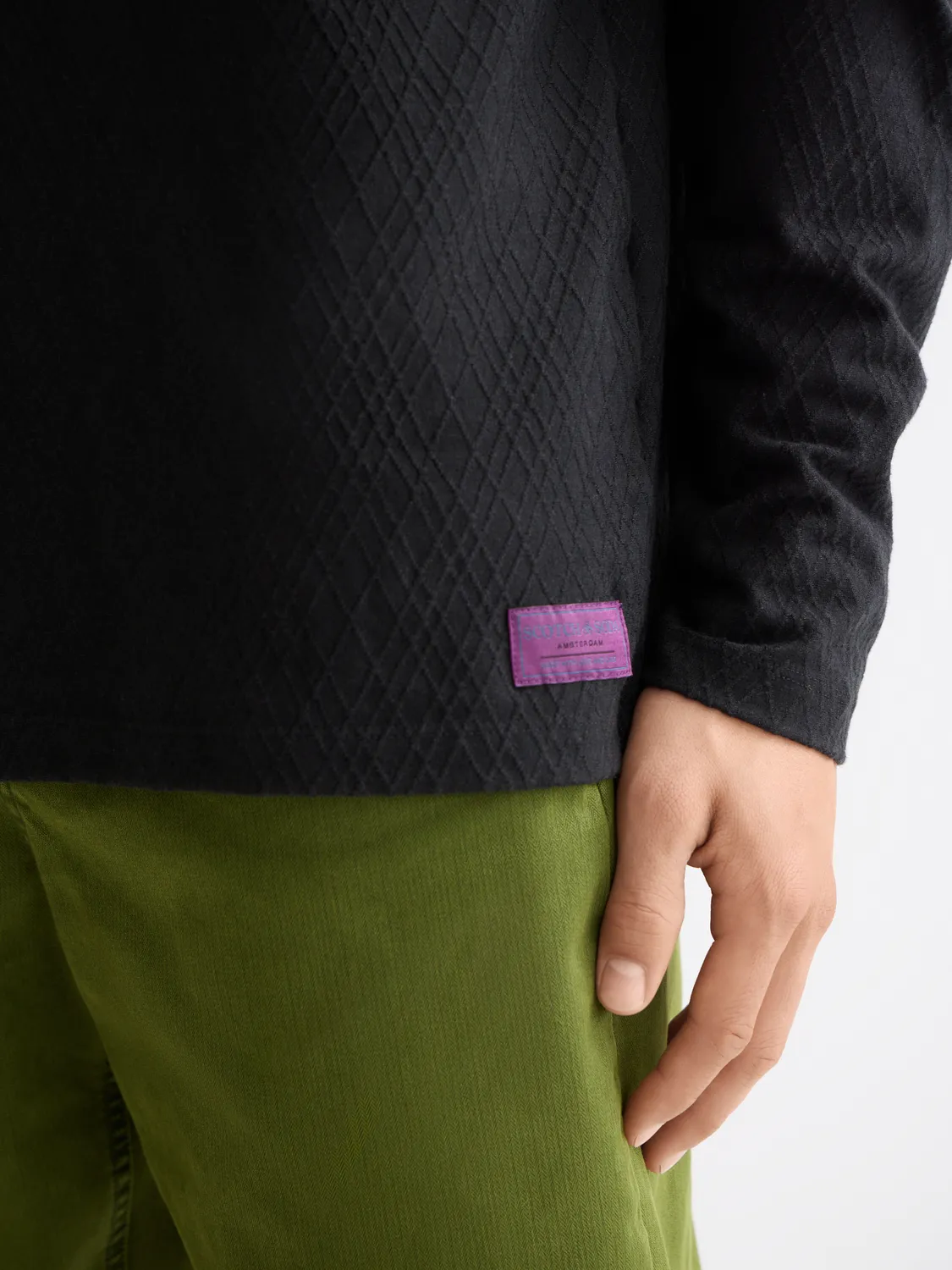 Jacquard long-sleeved t-shirt sold by Scotch & Soda product image thumbnail 5