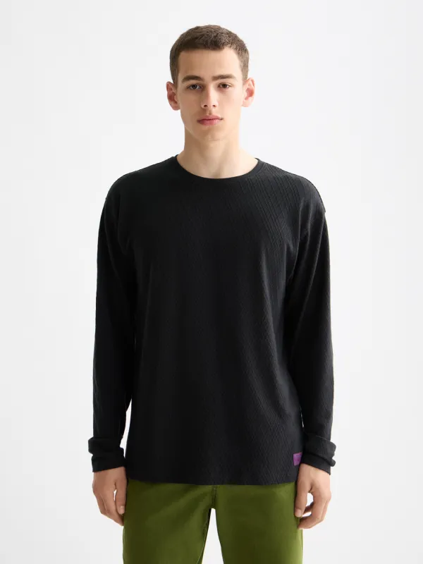 Jacquard long-sleeved t-shirt made by Scotch & Soda
