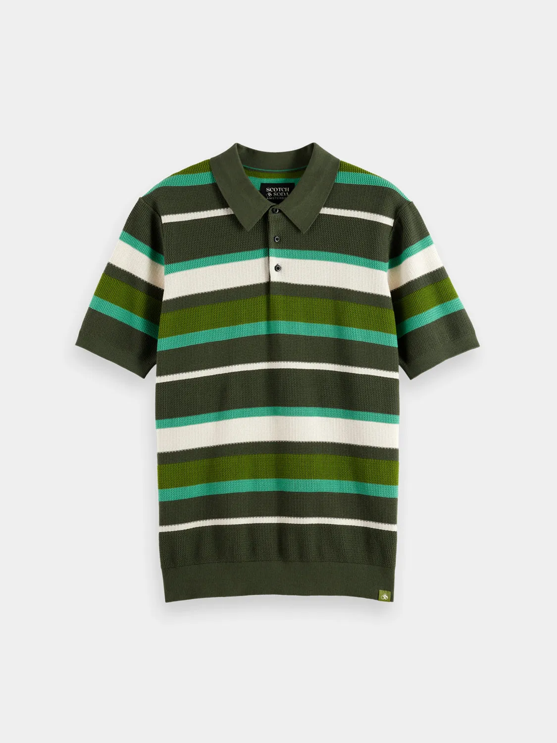 Knitted striped polo sold by Scotch & Soda product image thumbnail 2
