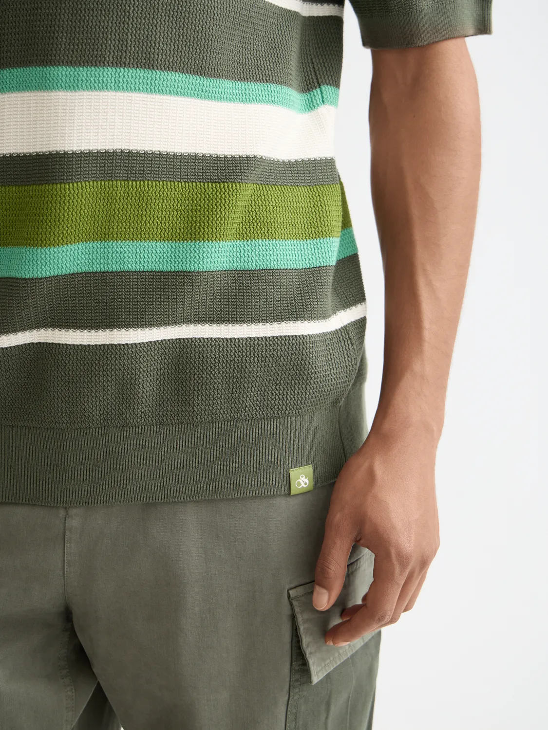 Knitted striped polo sold by Scotch & Soda product image thumbnail 5