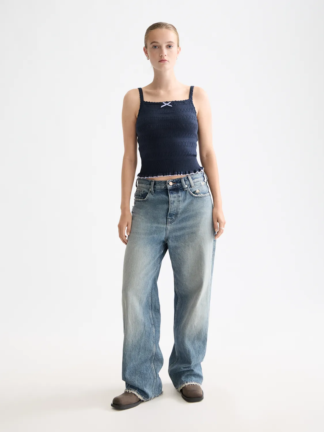 Pointelle knitted tank sold by Scotch & Soda product image thumbnail 4