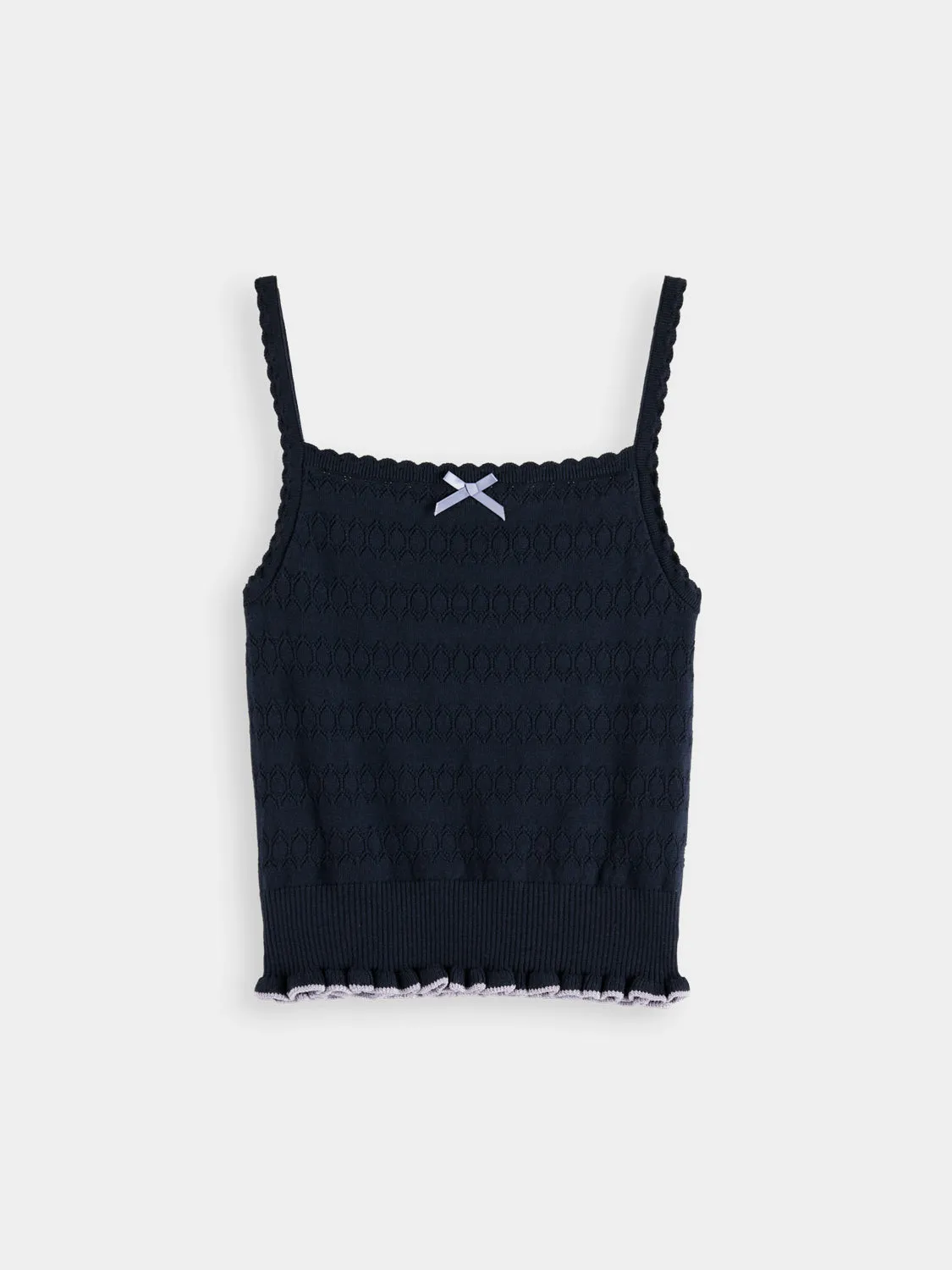 Pointelle knitted tank sold by Scotch & Soda product image thumbnail 2