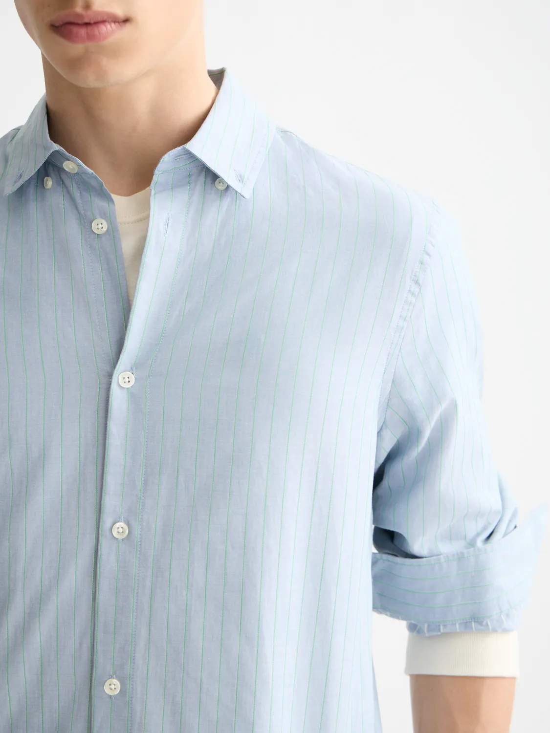 Yarn-dyed striped shirt sold by Scotch & Soda product image thumbnail 5