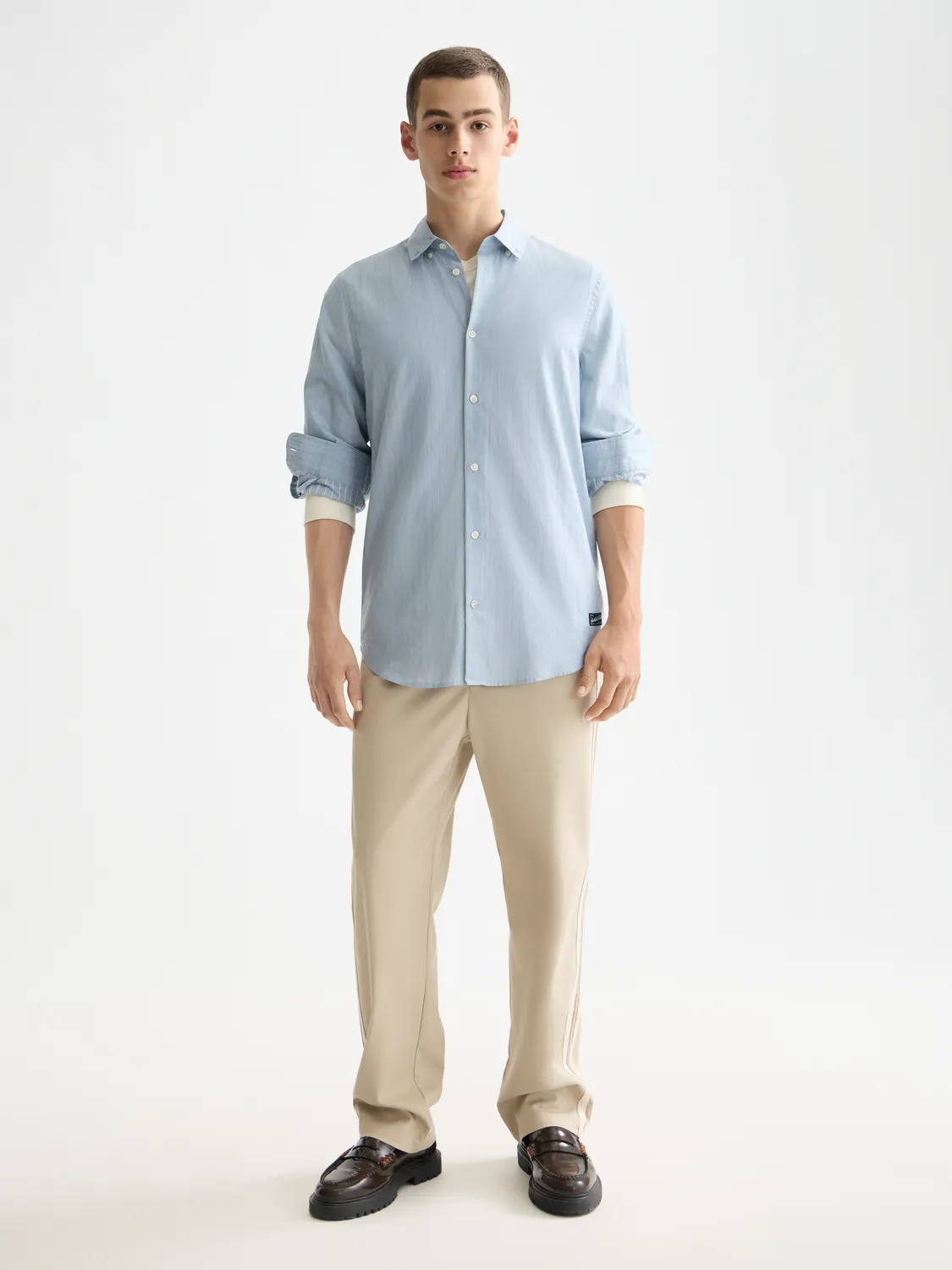 Yarn-dyed striped shirt sold by Scotch & Soda product image thumbnail 4