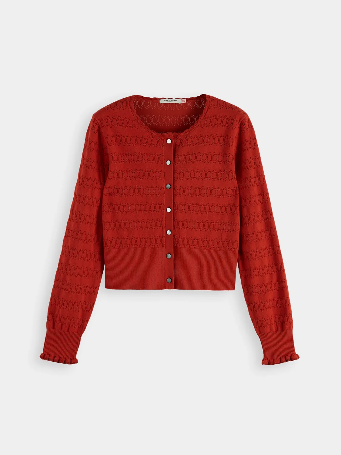 Pointelle knitted cardigan sold by Scotch & Soda product image thumbnail 2