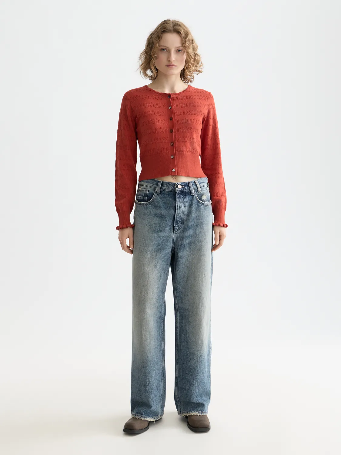Pointelle knitted cardigan sold by Scotch & Soda product image thumbnail 4