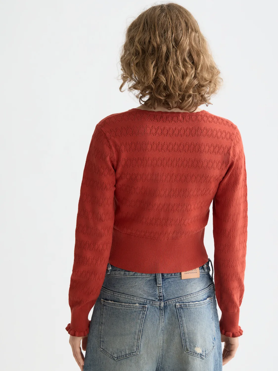 Pointelle knitted cardigan sold by Scotch & Soda product image thumbnail 3