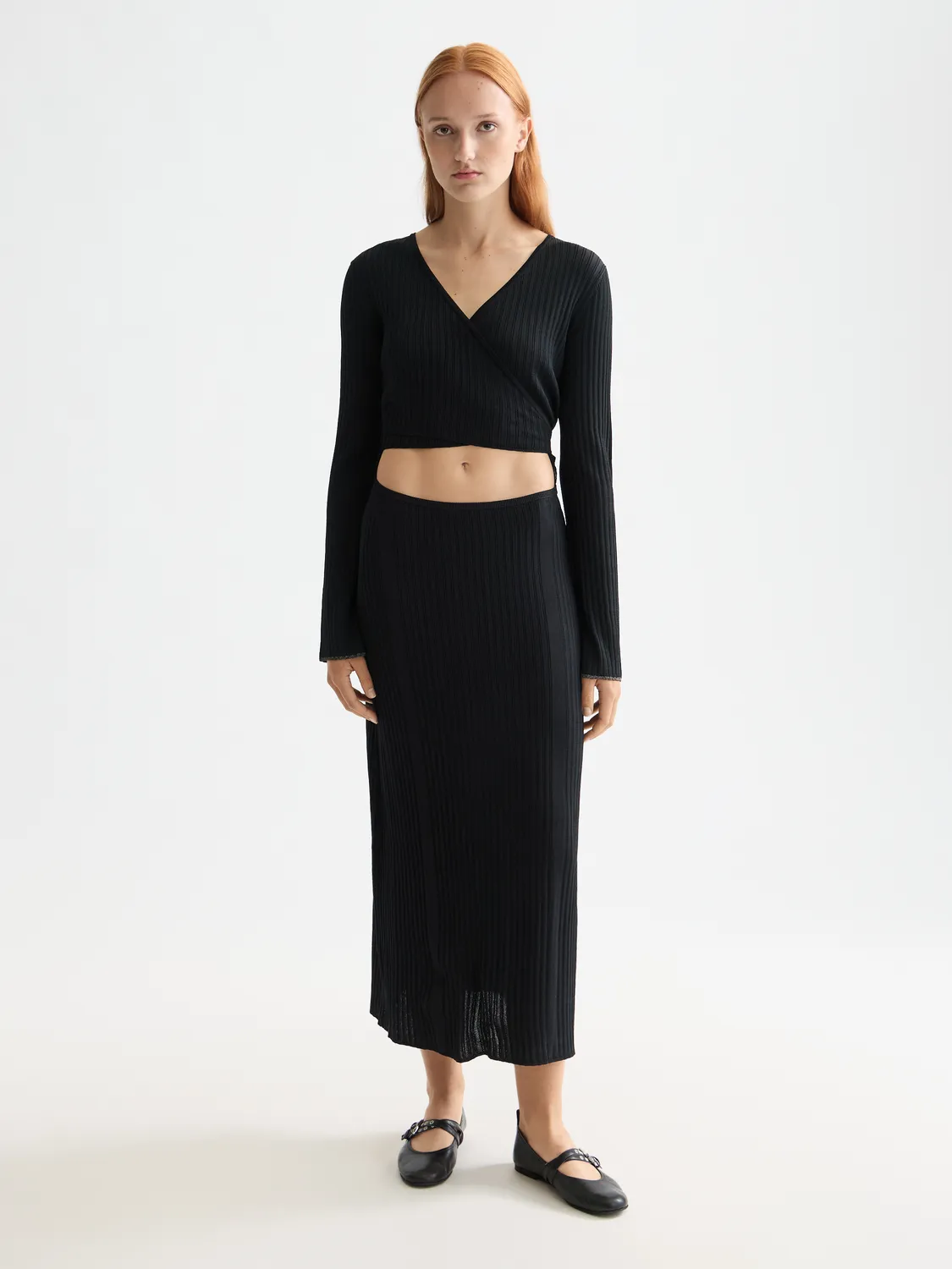 Ribbed wrap dress sold by Scotch & Soda