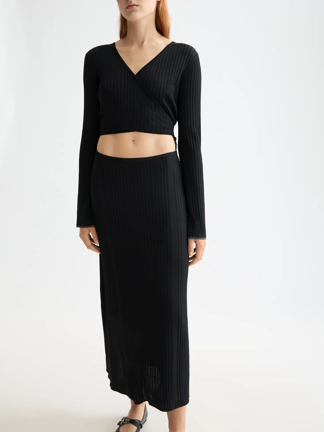 Ribbed wrap dress sold by Scotch & Soda product image thumbnail 4