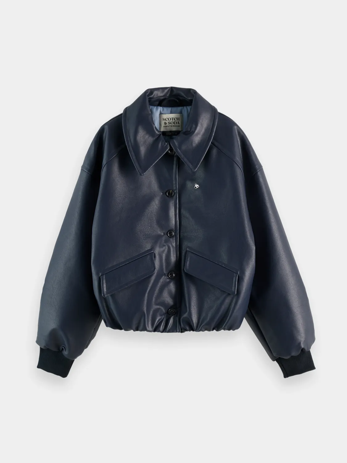Faux leather bomber jacket sold by Scotch & Soda product image thumbnail 2