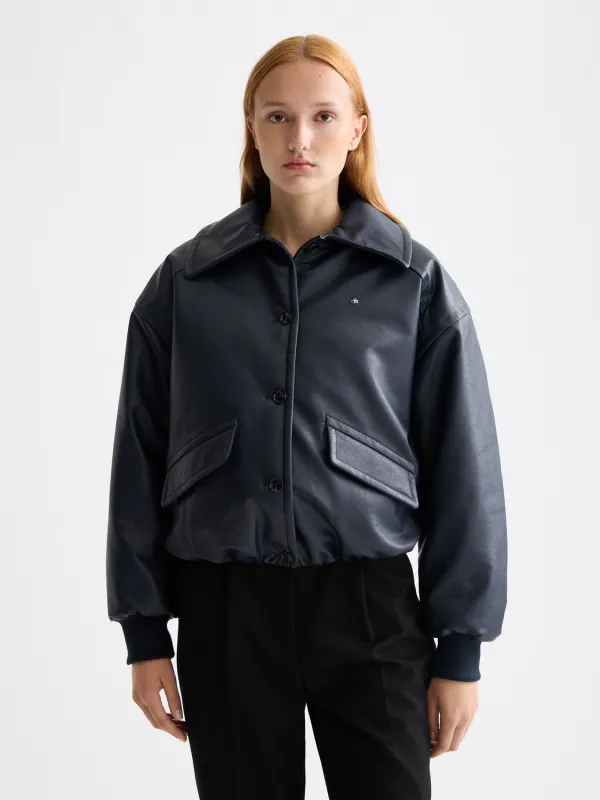 Faux leather bomber jacket made by Scotch & Soda
