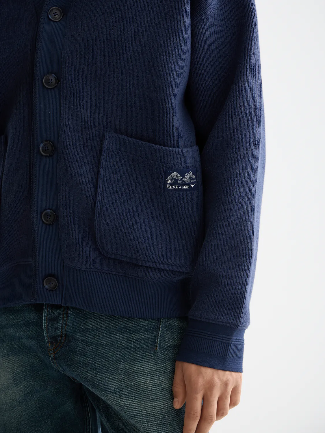 Button down sweatshirt sold by Scotch & Soda product image thumbnail 5