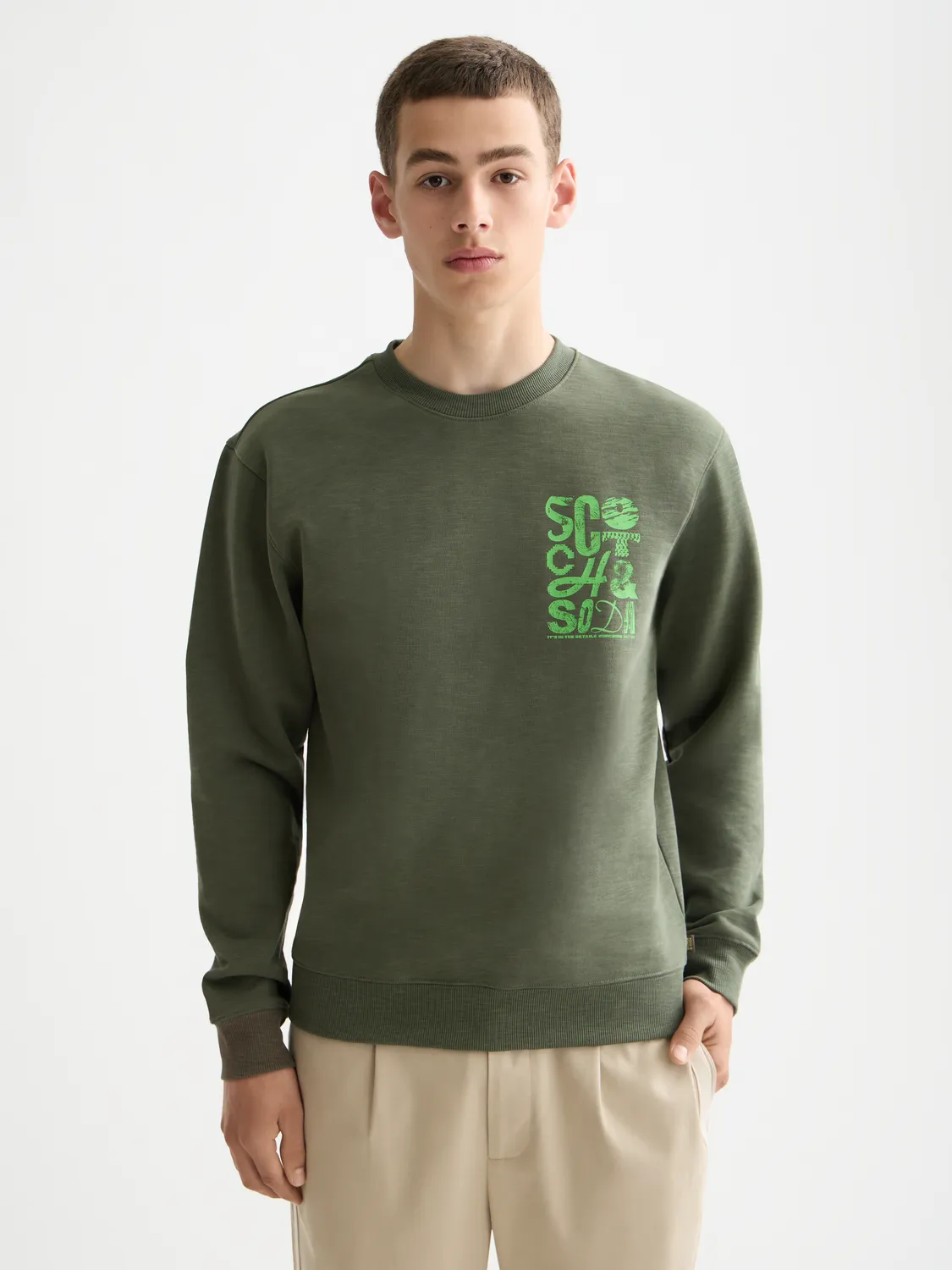 Chest logo sweatshirt sold by Scotch & Soda product image thumbnail 2