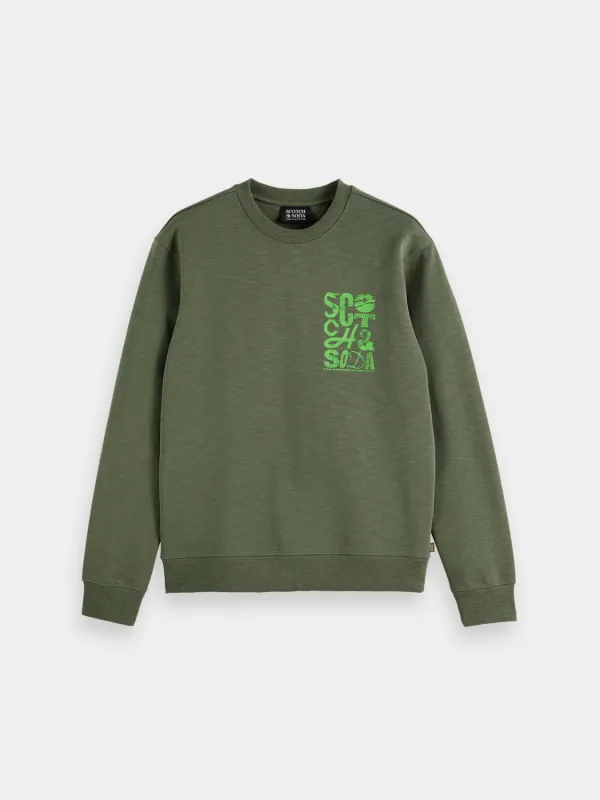 Chest logo sweatshirt made by Scotch & Soda