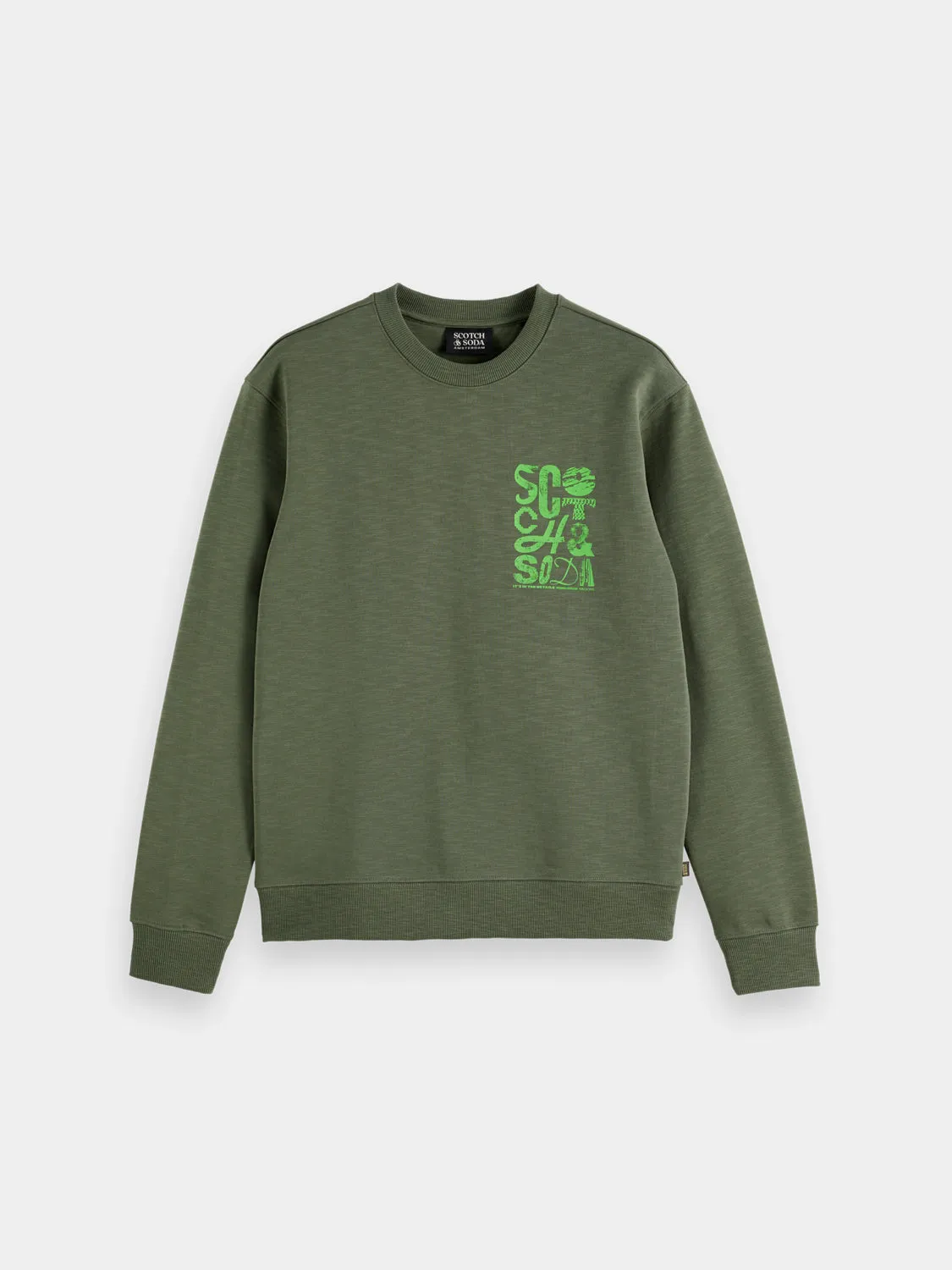 Chest logo sweatshirt sold by Scotch & Soda
